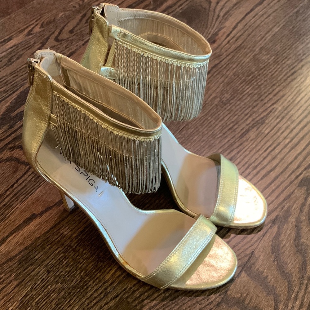 Gold Stilleto Heels